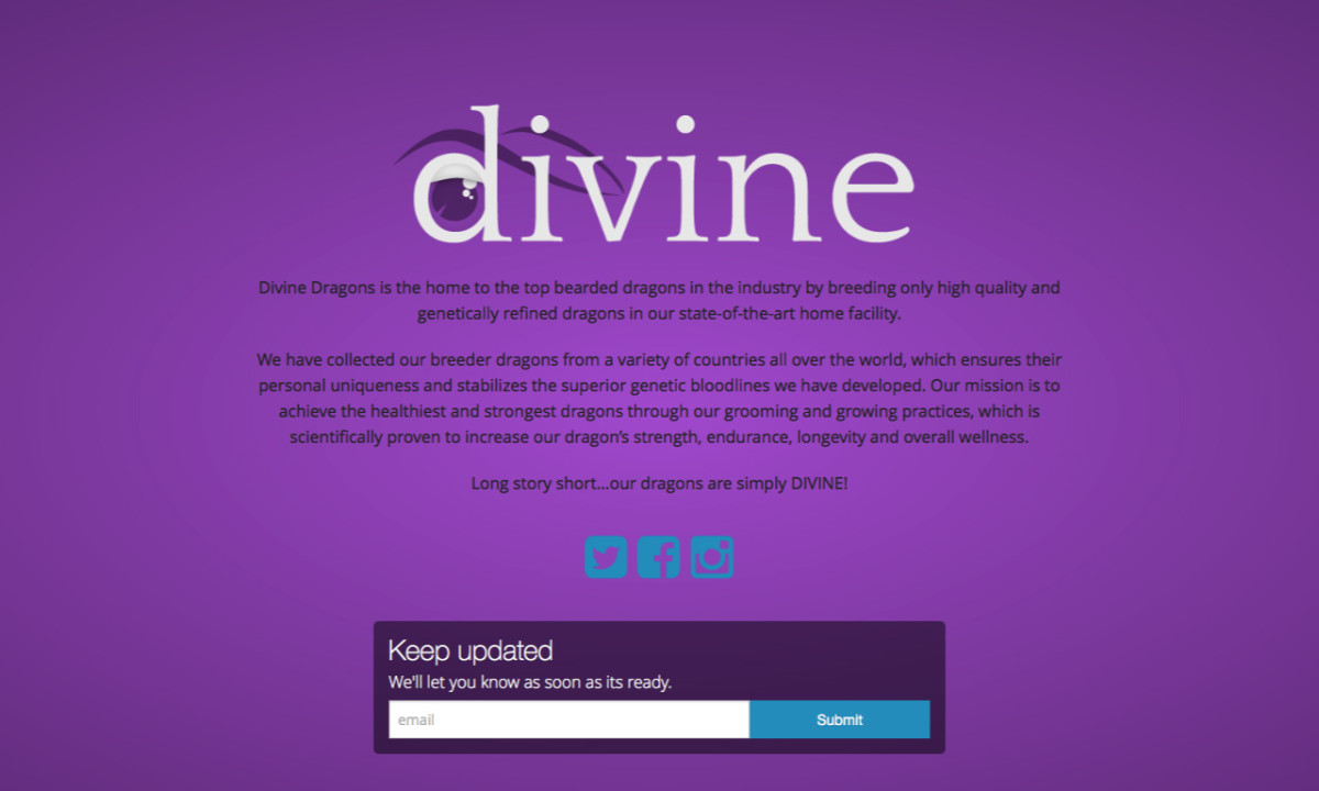 Divine Dragons Homepage