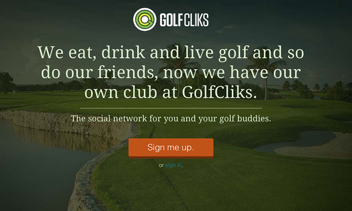 GolfCliks Homepage